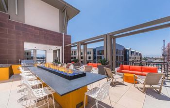 Rooftop lounge at 808 West Apartments in San Jose CA
